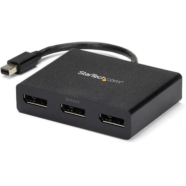 StarTech.com 3-Port Multi Monitor Adapter, Mini DisplayPort 1.2 to DP MST Hub, Video Splitter for Extended Desktop Mode, Windows Only