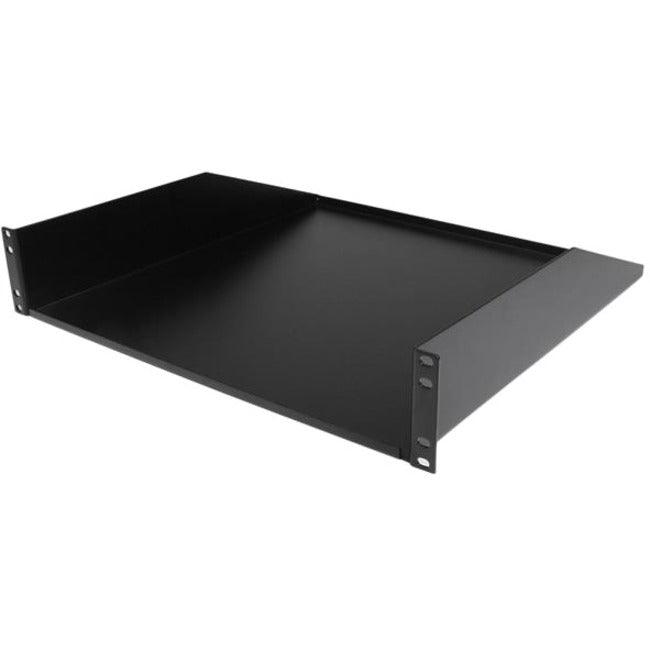 StarTech.com 2U Rack Mount Cantilever Shelf - Heavy Duty Fixed Server Rack Cabinet Shelf - 125lbs / 56kg