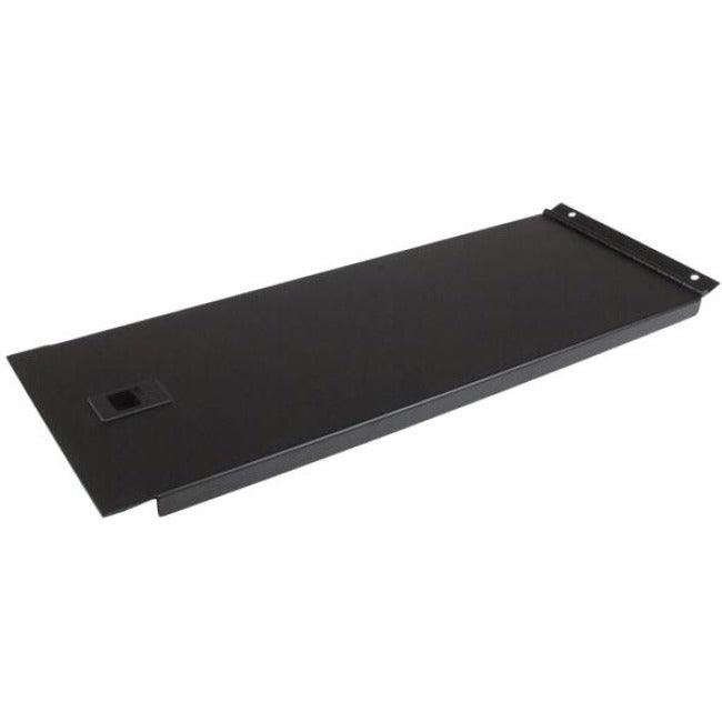 StarTech.com Blanking Panel - 4U - Hinged Rack Panel - 19in - Steel - Black - TAA Compliant - Tool-less Installation