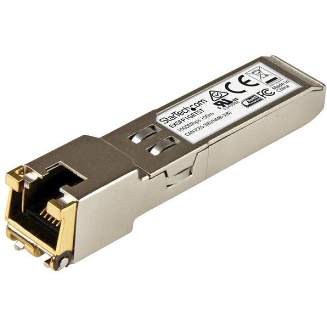 StarTech.com Juniper EX-SFP-1GE-T Compatible SFP Module - 1000BASE-T - 1GE Gigabit Ethernet SFP to RJ45 Cat6/Cat5e Transceiver - 100m