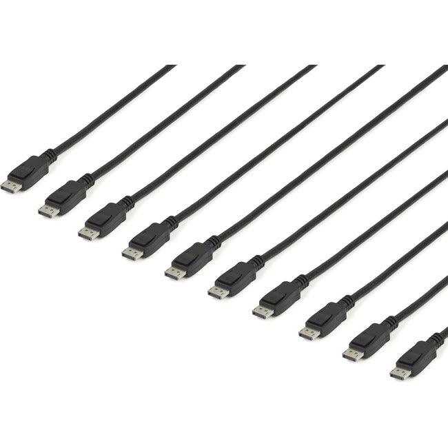 StarTech.com 15 ft / 4.6 m DisplayPort Cable with Latches Multipack - 10 Pack DisplayPort 1.2 Cable - 4K Male DP Cord (DISPLPORT15L10PK)