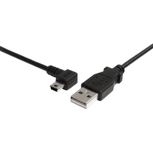 StarTech.com 3 ft Mini USB Cable - A to Left Angle Mini B