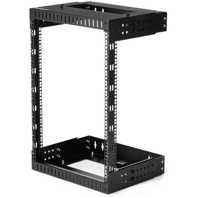 StarTech.com 15U 19" Wall Mount Network Rack - Adjustable Depth 12-20" Open Frame for Server Room /AV/Data/Computer Equipment w/Cage Nuts