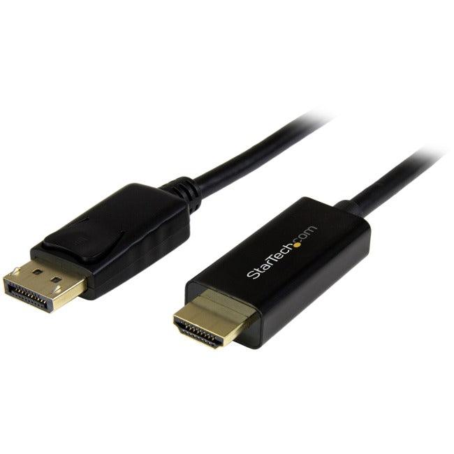 StarTech.com 16ft (5m) DisplayPort to HDMI Cable, 4K 30Hz Video, DP 1.2 to HDMI Adapter Cable Converter for HDMI Monitor/Display, Passive