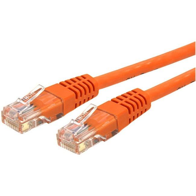 StarTech.com 6ft CAT6 Ethernet Cable - Orange Molded Gigabit - 100W PoE UTP 650MHz - Category 6 Patch Cord UL Certified Wiring/TIA