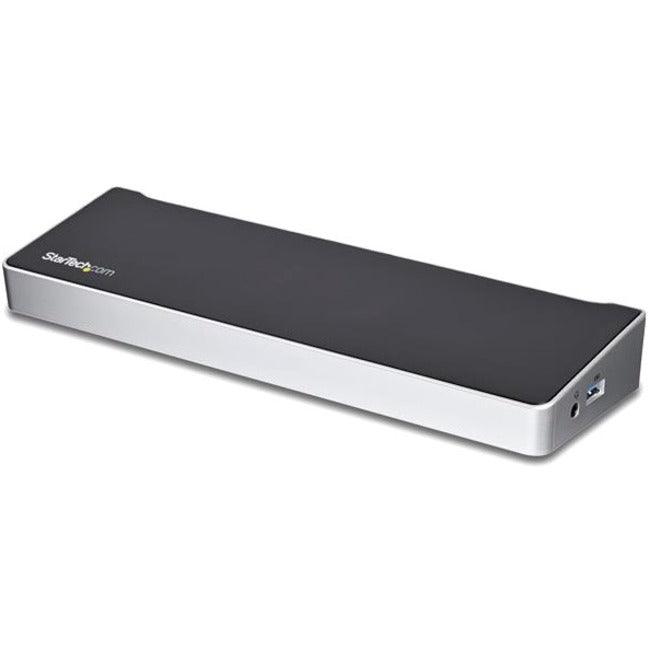 StarTech.com USB-C Dock - 4K Triple Monitor USB Type-C Docking Station with Dual DisplayPort & HDMI - 100W Power Delivery - 5x USB 3.0 Hub