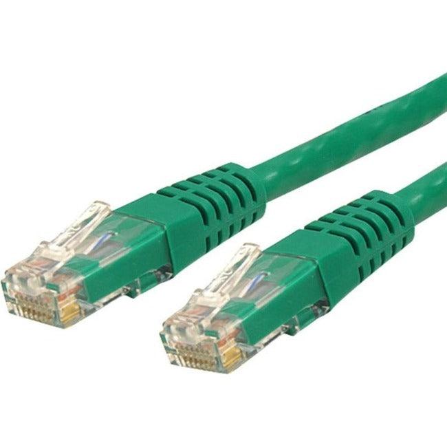 StarTech.com 15ft CAT6 Ethernet Cable - Green Molded Gigabit - 100W PoE UTP 650MHz - Category 6 Patch Cord UL Certified Wiring/TIA