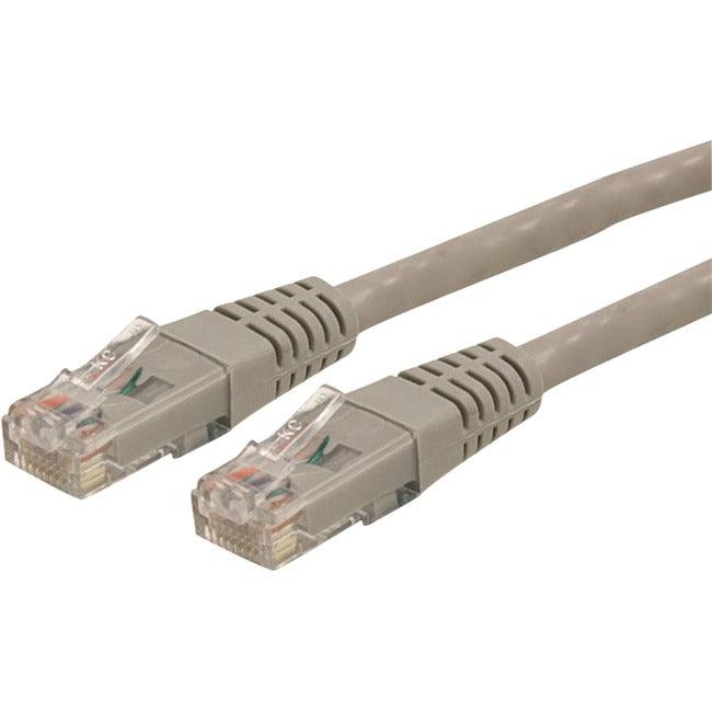 StarTech.com 1ft CAT6 Ethernet Cable - Gray Molded Gigabit - 100W PoE UTP 650MHz - Category 6 Patch Cord UL Certified Wiring/TIA