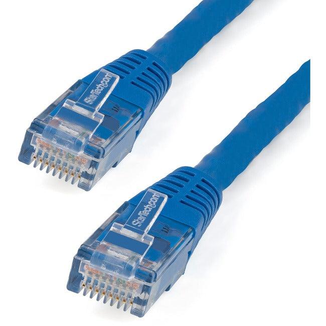 StarTech.com 100ft CAT6 Ethernet Cable - Blue Molded Gigabit - 100W PoE UTP 650MHz - Category 6 Patch Cord UL Certified Wiring/TIA