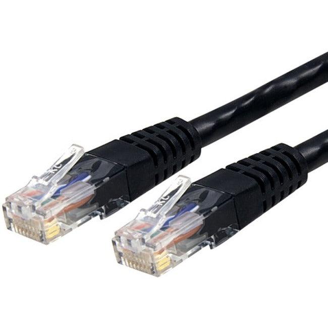 StarTech.com 15ft CAT6 Ethernet Cable - Black Molded Gigabit - 100W PoE UTP 650MHz - Category 6 Patch Cord UL Certified Wiring/TIA