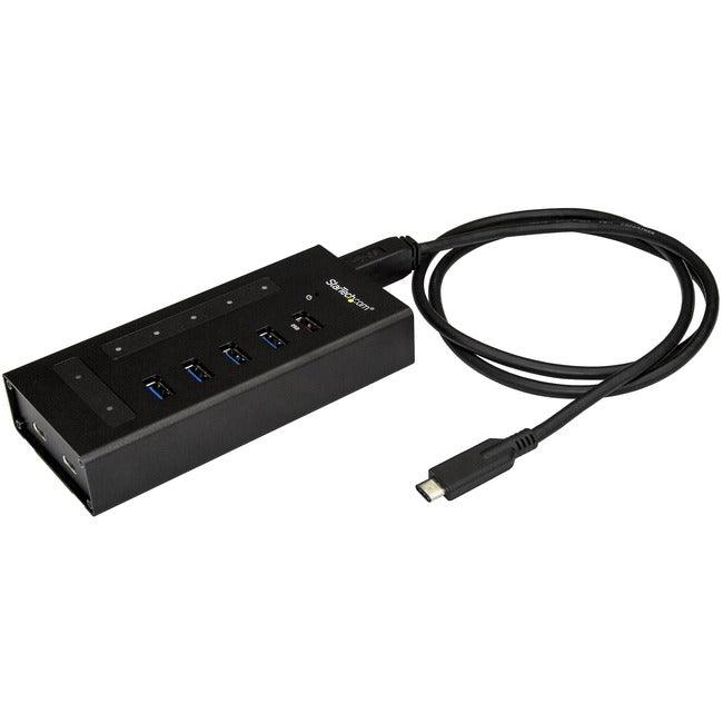 StarTech.com Hub USB C 7 ports - 2x USB-C & 5x USB-A - Hub USB 3.0 Type-C en métal montable - 5Gbps USB 3.1/3.2 Gen 1 - Auto-alimenté - BC 1.2