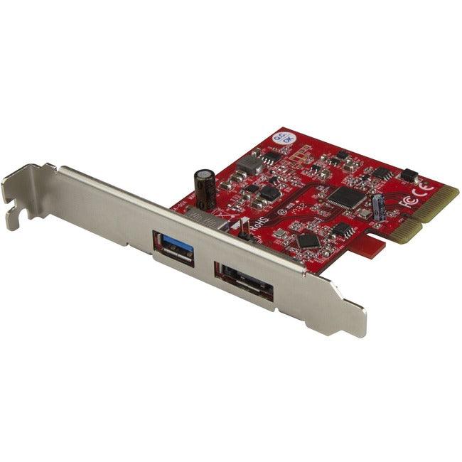 StarTech.com 2 Port USB 3.1 (10Gbps) + eSATA PCI Express Card - 1x USB-A + 1x eSATA - USB 3.1 PCIe Card & eSATA Card - USB 3.1 Expansion Card