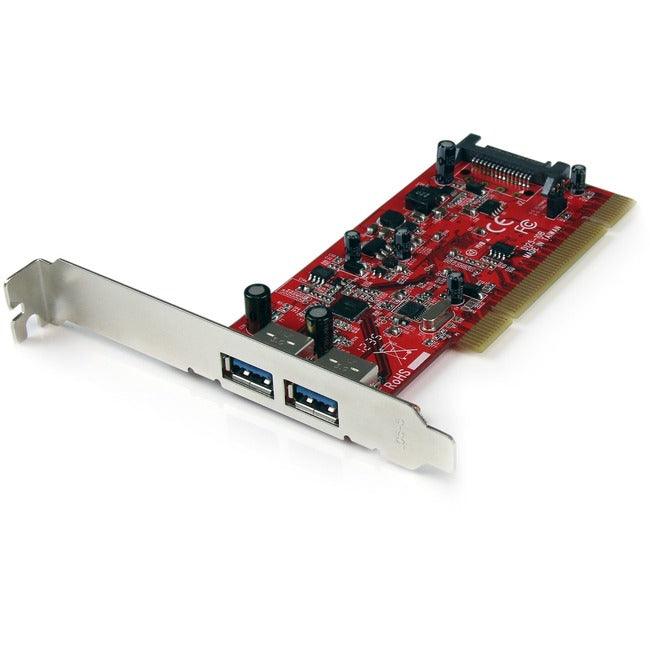 StarTech.com 2 Port PCI SuperSpeed USB 3.0 Adapter Card with SATA Power