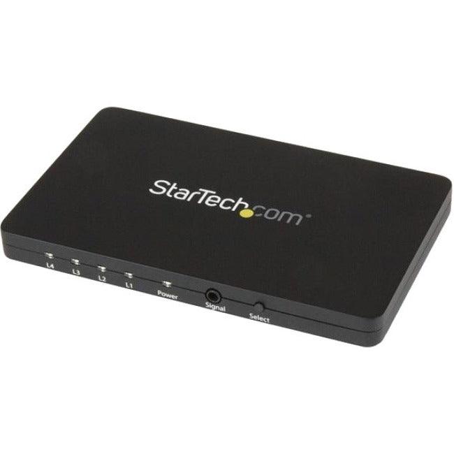 StarTech.com 4-Port HDMI Automatic Video Switch w/ Aluminum Housing and MHL Support - 4K 30Hz