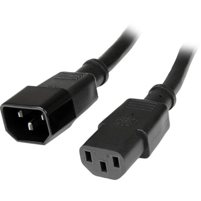 StarTech.com 1 ft Standard Computer Power Cord Extension - C14 to C13