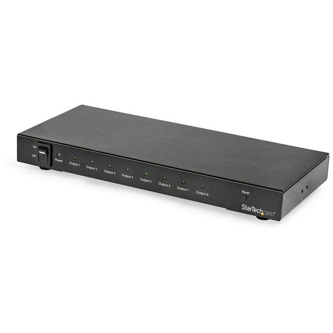 StarTech.com 8-Port 4K 60Hz HDMI Splitter - HDR Support - HDMI 2.0 Splitter - 7.1 Surround Sound Audio