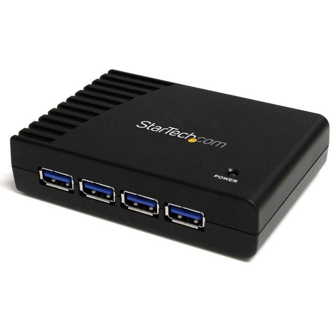 StarTech.com 4 Port Black SuperSpeed USB 3.0 Hub