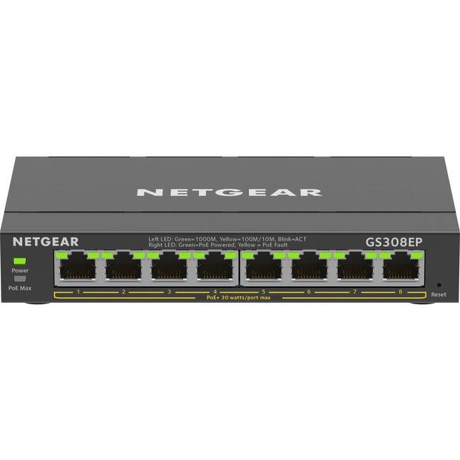 Netgear 8-Port Gigabit Ethernet PoE+ Smart Managed Plus Switch