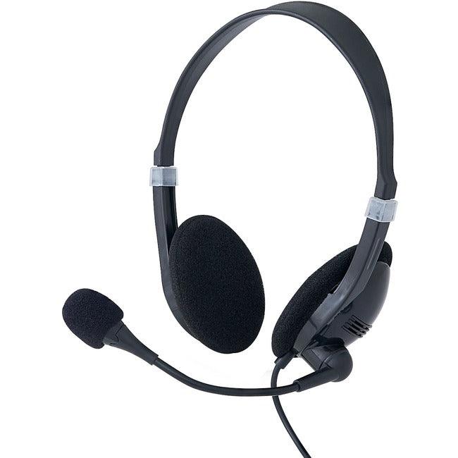 Verbatim Stereo Headset with Microphone and In-Line Remote