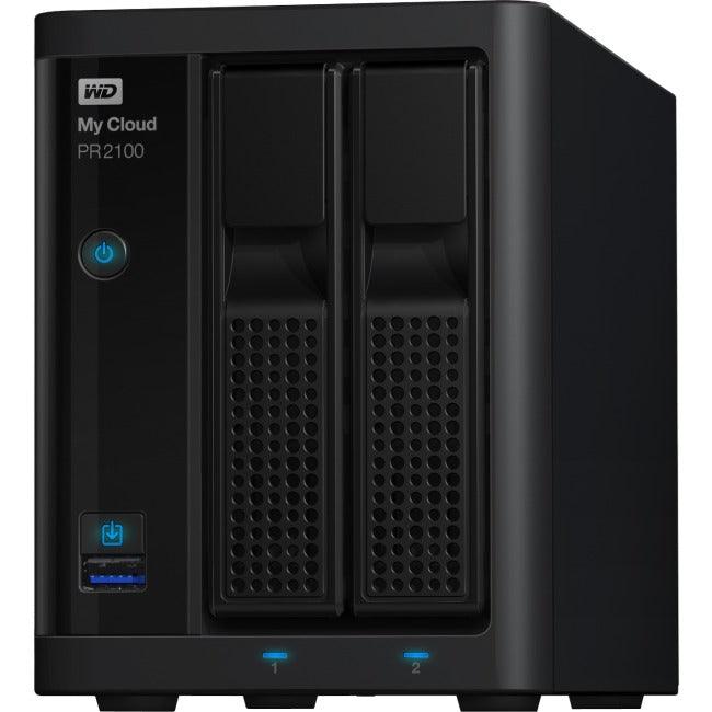 WD 12TB My Cloud PR2100 Pro Series Media Server with Transcoding, NAS - Network Attached Storage