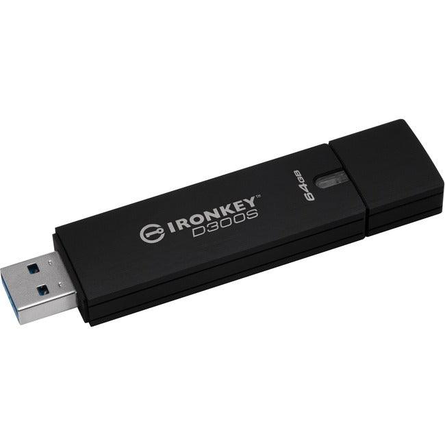 Kingston 64GB IronKey D300 D300S USB 3.1 Flash Drive