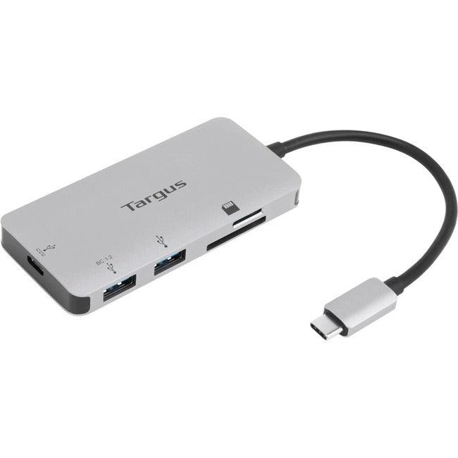 Targus USB-C Multi-Port Hub with Card Reader and 100W PD Pass-Thru