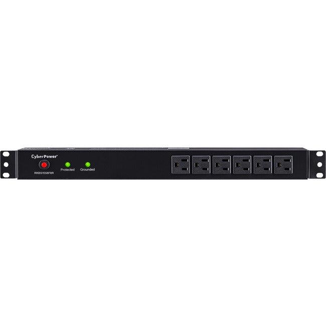 CyberPower Rackbar Surge Suppressor RM 1U RKBS15S6F8R 15A 14-Outlet