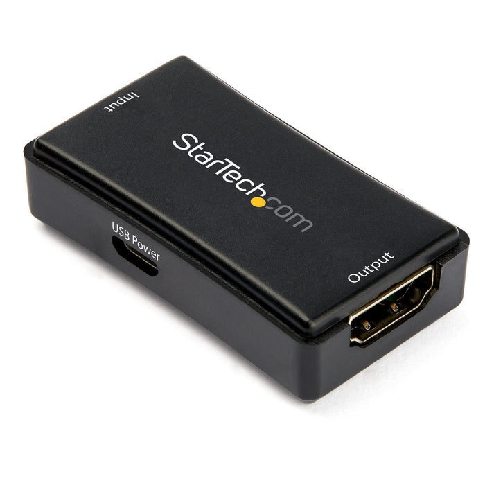 StarTech.com 45ft / 14m HDMI Signal Booster - 4K 60Hz - USB Powered - HDMI Inline Repeater & Amplifier - 7.1 Audio Support (HDBOOST4K2)