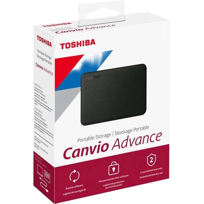 Toshiba Canvio Advance HDTCA40XR3CA 4 TB Portable Hard Drive - External - Red