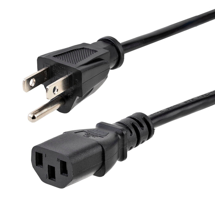 Startech 5-15 To C13 Power Cord - 6 Ft Computer Power Cord - Ac Power Cord - Nema Power C