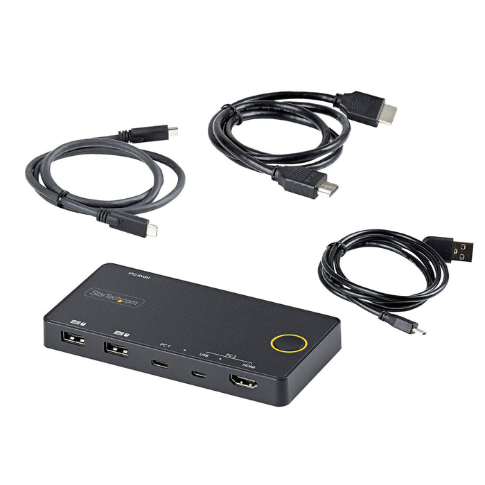 Startech.com Ltd 2 Port Usb-a + Hdmi/usb-c Kvm Switch 4k