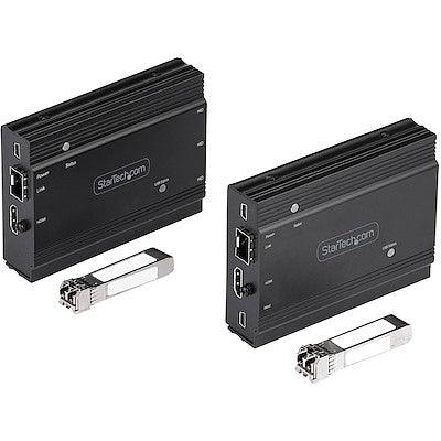 Startech Hdmi And Usb Kvm Extender Kit Controls A Kvm Switch/console Or Pc Using Fiber Op